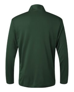 AllPro 41870 Men’s Pro-Lock Performance Quarter-Zip Pullover – Forest Green (back)