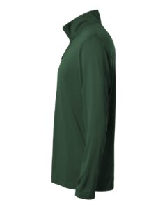 AllPro 41870 Men’s Pro-Lock Performance Quarter-Zip Pullover – Forest Green (side)