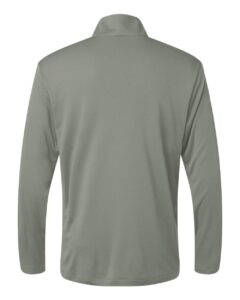 AllPro 41870 Men’s Pro-Lock Performance Quarter-Zip Pullover – Greystone (back)