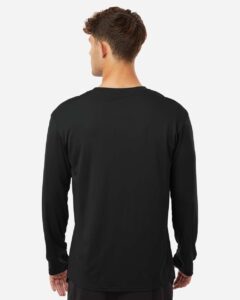 AllPro 48400 Unisex Pro-Lock Performance Long Sleeve T-Shirt – Black (on model back)