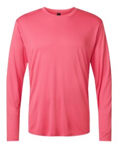 AllPro 48400 Unisex Pro-Lock Performance Long Sleeve T-Shirt – Bright Pink