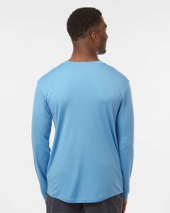 AllPro 48400 Unisex Pro-Lock Performance Long Sleeve T-Shirt – Carolina Blue (on model back)