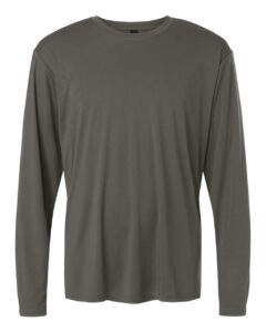AllPro 48400 Unisex Pro-Lock Performance Long Sleeve T-Shirt – Charcoal