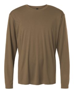 AllPro 48400 Unisex Pro-Lock Performance Long Sleeve T-Shirt – Cigar