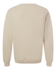 JERZEES C12MR Unisex Rugged Crewneck Sweatshirt – Putty (back)