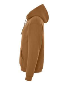 JERZEES H12MR Unisex Rugged Hooded Sweatshirt – Golden Pecan (side)