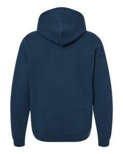 JERZEES H12MR Unisex Rugged Hooded Sweatshirt – Washed Navy (back)