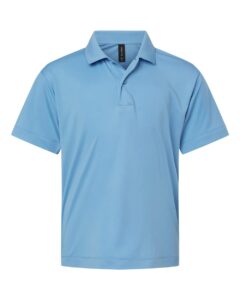 AllPro 41800Y Youth Pro-Lock Performance Polo – Carolina Blue