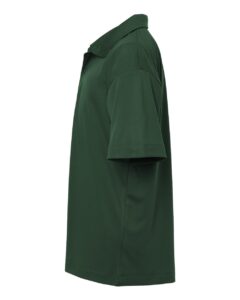AllPro 41800Y Youth Pro-Lock Performance Polo – Forest Green (side)