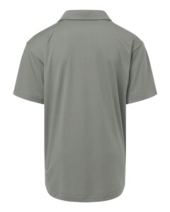 AllPro 41800Y Youth Pro-Lock Performance Polo – Greystone (back)