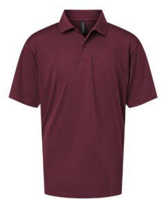 AllPro 41800Y Youth Pro-Lock Performance Polo – Maroon