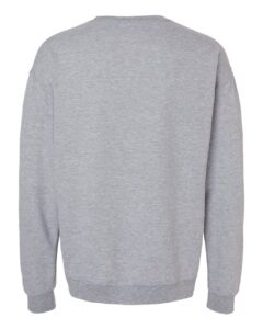 JERZEES IC48MR Unisex Ultimate CVC Crewneck Sweatshirt – Athletic Heather (back)