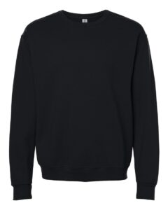 JERZEES IC48MR Unisex Ultimate CVC Crewneck Sweatshirt – Black Ink