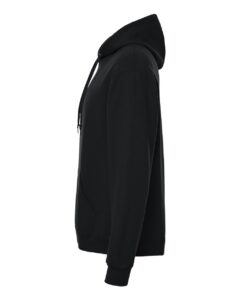 JERZEES IC49MR Unisex Ultimate CVC Hooded Sweatshirt – Black Ink (side)