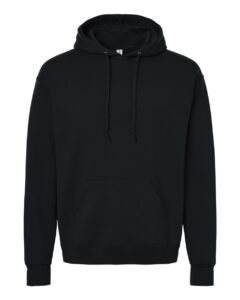 JERZEES IC49MR Unisex Ultimate CVC Hooded Sweatshirt – Black Ink