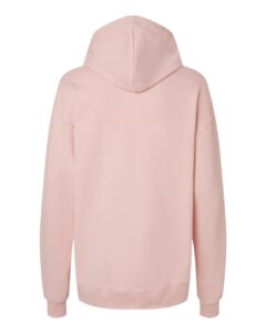 JERZEES IC49MR Unisex Ultimate CVC Hooded Sweatshirt – Blush Pink (back)