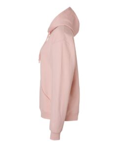 JERZEES IC49MR Unisex Ultimate CVC Hooded Sweatshirt – Blush Pink (side)
