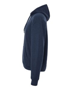 JERZEES IC49MR Unisex Ultimate CVC Hooded Sweatshirt – Indigo Heather (side)