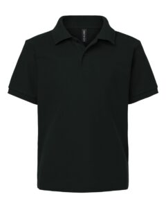 AllPro 62800Y Youth Pique Polo – Black