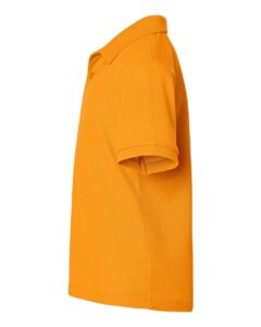 AllPro 62800Y Youth Pique Polo – Gold (side)