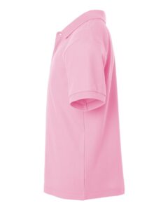 AllPro 62800Y Youth Pique Polo – Light Pink (side)