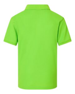 AllPro 62800Y Youth Pique Polo – Lime (back)