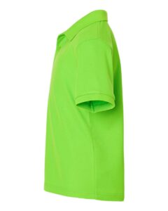 AllPro 62800Y Youth Pique Polo – Lime (side)