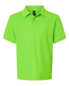 AllPro 62800Y Youth Pique Polo – Lime