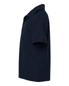 AllPro 62800Y Youth Pique Polo – Navy (side)