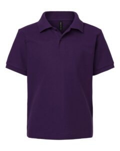 AllPro 62800Y Youth Pique Polo – Purple