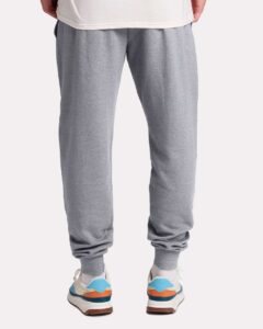 JERZEES IC50MPR Unisex Ultimate CVC Joggers – Athletic Heather (on model back)