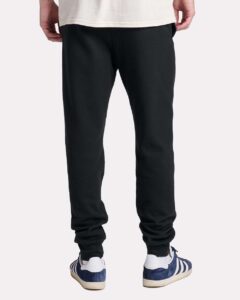 JERZEES IC50MPR Unisex Ultimate CVC Joggers – Black Ink (on model back)