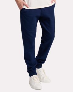 JERZEES IC50MPR Unisex Ultimate CVC Joggers – J. Navy (on model)