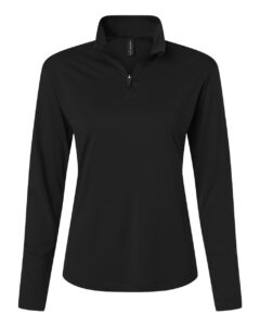 AllPro 41870L Women’s Pro-Lock Performance Quarter-Zip Pullover – Black