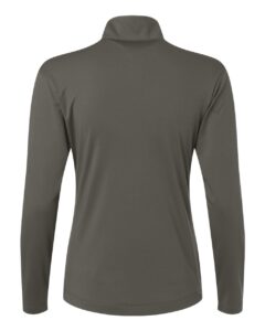 AllPro 41870L Women’s Pro-Lock Performance Quarter-Zip Pullover – Charcoal (back)