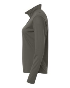AllPro 41870L Women’s Pro-Lock Performance Quarter-Zip Pullover – Charcoal (side)