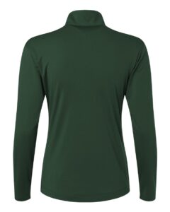AllPro 41870L Women’s Pro-Lock Performance Quarter-Zip Pullover – Forest Green (back)