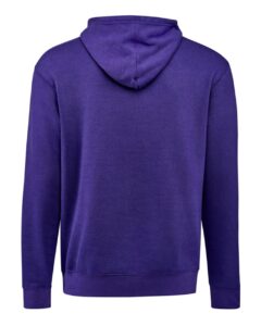 J. America 8720 Unisex BTB Fleece Hooded Sweatshirt – Purple (back)