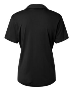 AllPro 41800L Women’s Pro-Lock Performance Polo – Black (back)
