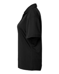 AllPro 41800L Women’s Pro-Lock Performance Polo – Black (side)