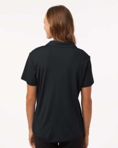 AllPro 41800L Women’s Pro-Lock Performance Polo – Black (on model back)
