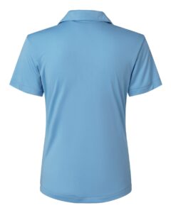 AllPro 41800L Women’s Pro-Lock Performance Polo – Carolina Blue (back)