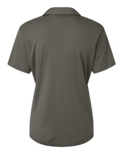 AllPro 41800L Women’s Pro-Lock Performance Polo – Charcoal (back)