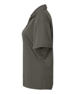 AllPro 41800L Women’s Pro-Lock Performance Polo – Charcoal (side)