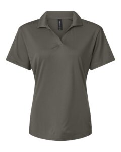 AllPro 41800L Women’s Pro-Lock Performance Polo – Charcoal
