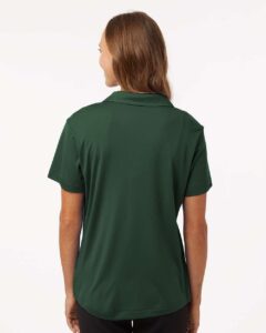 AllPro 41800L Women’s Pro-Lock Performance Polo – Forest Green (on model back)