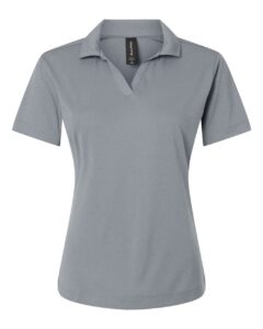 AllPro 41800L Women’s Pro-Lock Performance Polo – Heather Steel