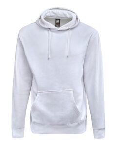 J. America 8720 Unisex BTB Fleece Hooded Sweatshirt – White
