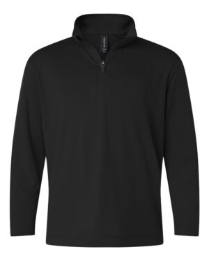AllPro 41870Y Youth Pro-Lock Performance Quarter-Zip Pullover – Black