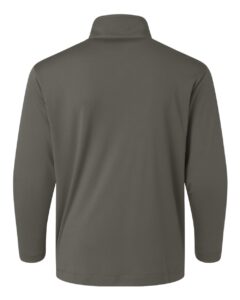 AllPro 41870Y Youth Pro-Lock Performance Quarter-Zip Pullover – Charcoal (back)